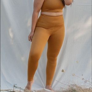 Girlfriend Collective High Rise Leggings Saddle